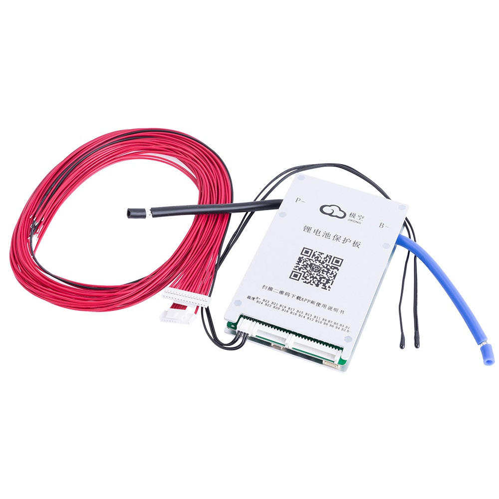 Контролер BMS 80A JK-BD6A20S8P для АКБ LiFePO4/Li-ion/LTO, плата захисту, + кнопка активації, JIKONG