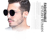 Сережки магнітні кліпси Bad Girl плаги-обманки магніт із сталі на одне вухо, фото 2