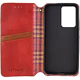 Чохол-книжка GETMAN Cubic (PU) для Samsung Galaxy S24 Red, фото 3