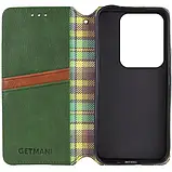 Чохол-книжка GETMAN Cubic (PU) для Xiaomi Redmi Note 13 Pro 4G/Poco M6 Pro 4G Green, фото 5