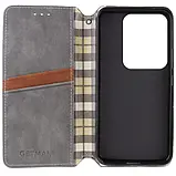 Чохол-книжка GETMAN Cubic (PU) для Xiaomi Redmi Note 13 4G Gray, фото 2
