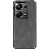Чохол-книжка GETMAN Cubic (PU) для Xiaomi Redmi Note 13 4G Gray, фото 3