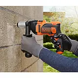Дриль Black+Decker BEH850K Black Orange, фото 5