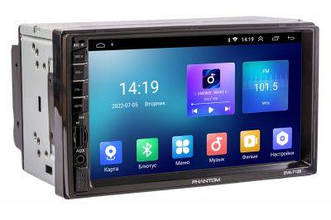 Магнітола 2DIN 7 дюймів Phantom DVA-7125 2/32 ГБ, 4 ядра, Android 10, Bluetooth, GPS