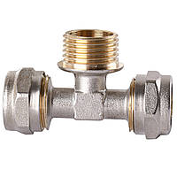 Трійник із зовнішньою різьбою NTM NF-1019 16х1/2″х16