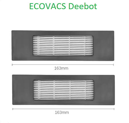 Фільтр для робота-пилососа Ecovacs Deebot Ozmo N8 (DLN26-21) N8+ (DLN26) N8 Pro (DLN11-11) N8 Pro+ (DLN11) 2шт, фото 1