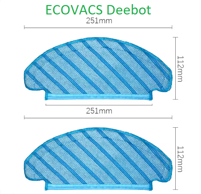 Серветки ( ганчірки ) для робота-пилососа Ecovacs Deebot OZMO N10 ( DBX 41 ) 2 штуки