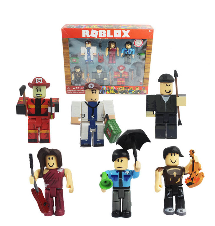 Ігрові фігурки Роблокс 6 шт у коробці, набір фігурок іграшка Roblox поліцейський, фото 1