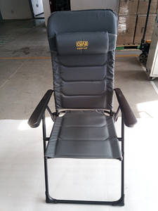 Крісло розкладане Комфорт 47х40х44/114см, алюмінієвий каркас СИЛА