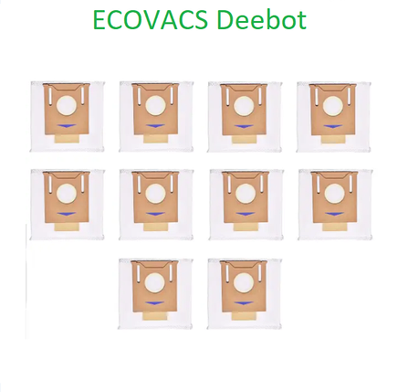 Мішок для пилу для робота-пилососа Ecovacs Deebot OZMO N8 T8 T9 N10 10 шт., фото 1