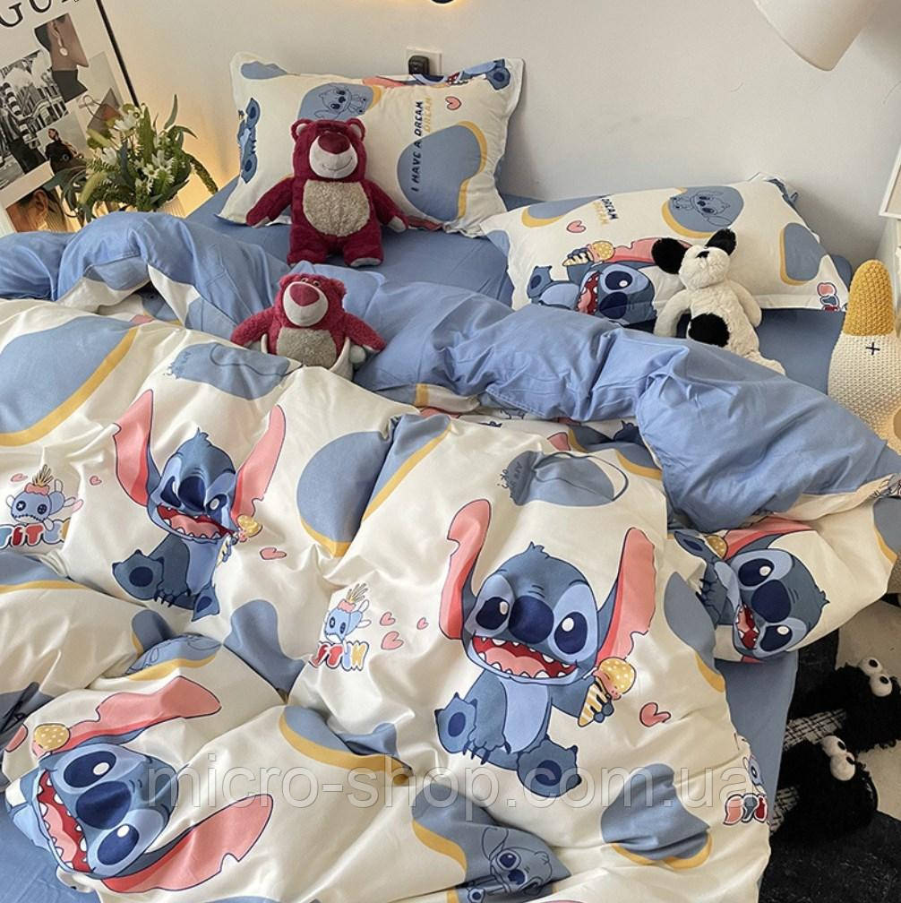 Набір дитячої постільної білизни з простирадлом Стич Disney Stitch, фото 1