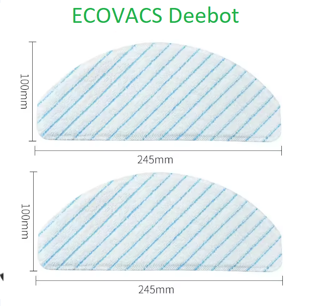 Серветки для робота пилососу Ecovacs Deebot T9 (DLX13-44) T9 Plus (DLX13-54) T9 AIVI (DBX12) 2шт