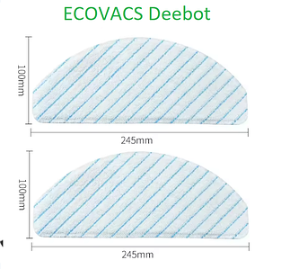 Серветки для робота пилососу Ecovacs Deebot T9 ( DLX13-44 ) T9 Plus ( DLX13-54 ) T9 AIVI ( DBX12 ) 2шт
