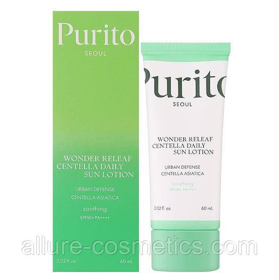 Сонцезахисний лосьйон для обличчя Purito Seoul Wonder Releaf Centella Daily Sun Lotion 60 мл