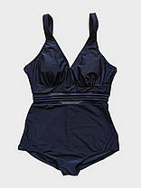 Злитий купальник великих розмірів Fuba 24045 чорний 54 56 58 60 62 розмір, фото 4