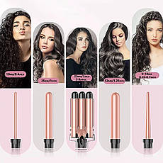 Мультистайлер для волосся для створення зачісок Fashion 5в1 FZ-01 (чорна), фото 3