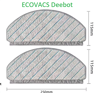 Серветки для робота пилососа Ecovacs Deebot Ozmo N20 ( DKX55 ) T10 ( DBX33 )  T10 Plus ( DBX33 ) 2 штуки