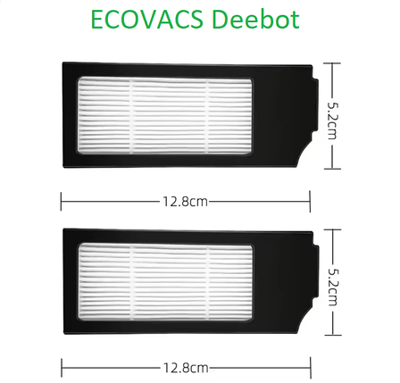 Фільтр для робота-пилососа Ecovacs Deebot Ozmo T10 (DBX33) T10 Turbo (DBX23) T10 Plus (DBX33) X1 X1 Plus 2шт, фото 1