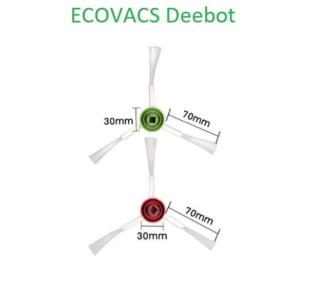 Бічна щітка для робота-пилососа Ecovacs Deebot Ozmo T10  X1 (DEX11) (DEX55)  T20 2 шт