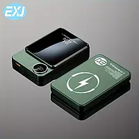 Повербанк бездротовий, магнітний EXJ 10000 mAh (Зелений)