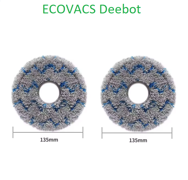 Серветка ганчірки  для робота-пилососа Ecovacs Deebot Ozmo T10 turbo X1 (DEX11) T20 (DLX23) T30 (DDX14) X2 2шт