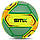 М'яч футбольний SOCCERMAX FB-4120 (PU) розмір 5 всепогодний жовтий-зелений, фото 2