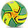 М'яч футбольний SOCCERMAX FB-4120 (PU) розмір 5 всепогодний жовтий-зелений, фото 4