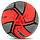 М'яч футбольний SOCCERMAX FB-4120 (PU) розмір 5 всепогодний червоний-чорний, фото 2
