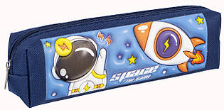 Пенал шкільний м'який на блискавці Space the game 9137