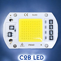 Лампа LED-модуль High Power Bulb LED COB 220 V 50 W. Холодне біле світло 6500 K. 5000 Lm, Cool White. DIY LED