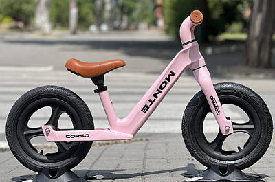 Біговел велобіг 12" Corso Monte SQ-07126 рожевий