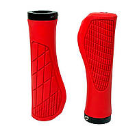 Гріпси на велосипед 130мм ергономічні червоні