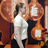 Футболка Dias жіноча з бавовни беж кольору класична довжина, фото 3