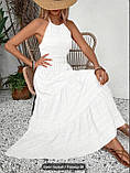 Сарафан білий максі для пляжу, тканина жатка М/44-46 р, фото 2
