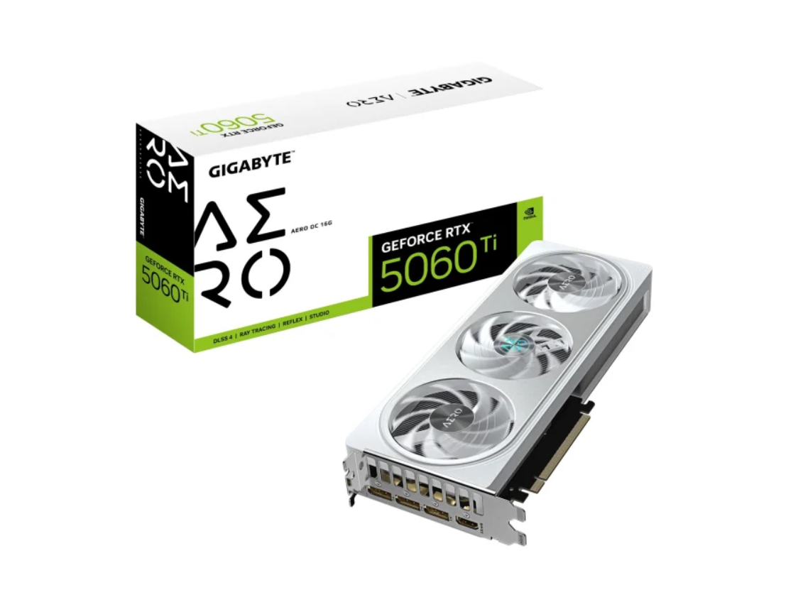Відеокарта Gigabyte GeForce RTX 5060 Ti Aero OC 16GB GDDR7 DLSS4 (GV-N506TAERO OC-16GD)