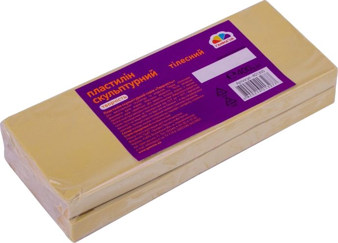 Пластилін скульптурний (400г, тілесний) ГАММА’UA Творчість 401305