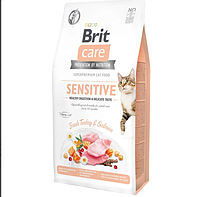 Сухий корм Brit Care Cat GF Sensitive HDigestion&Delicate Taste для кішок із чутливим травленням інди