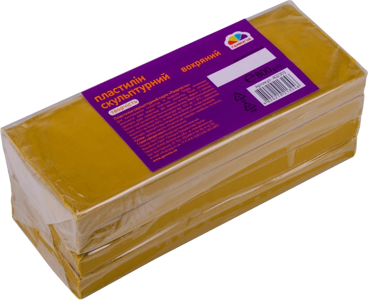 Пластилін скульптурний (800г, вохряний) ГАММА’UA Творчість 402303