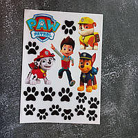 Цукровий папір А4 Щенячий патруль, цукрові фігурки