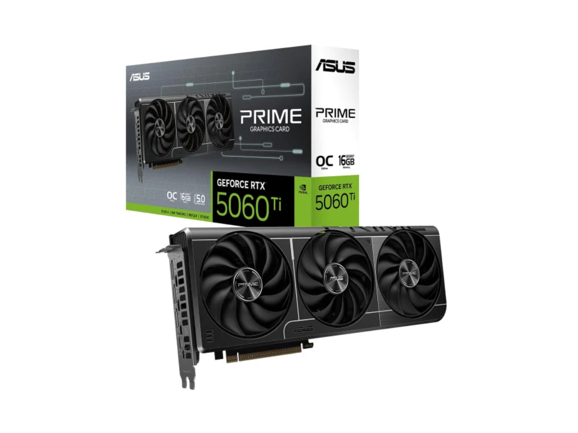 Відеокарта ASUS GeForce RTX 5060 Ti Prime OC 16GB GDDR7 DLSS4 (PRIME-RTX5060TI-O16G)