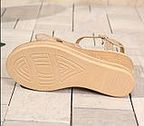 Жіночі, ошатні босоніжки на платформі 37 р устілка 23,5 см, фото 3