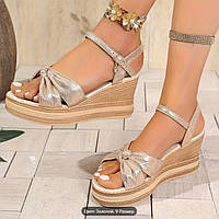 Жіночі, ошатні босоніжки на платформі 37 р устілка 23,5 см