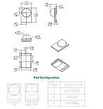 Білі світлодіоди високої яскравості SMD 3045 3Вт для ремонту ліхтарів автомобілів, фото 3