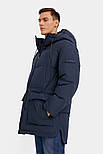Зимова чоловіча парка Finn Flare W20-42007-101 Down Fill темно-синя S, фото 3