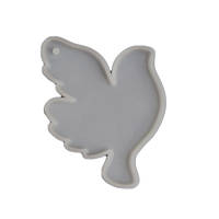 Форма силіконова Finding Молд підвіска кулон птах під заливку смолою Білий 100 мм х 70 мм х 6 мм