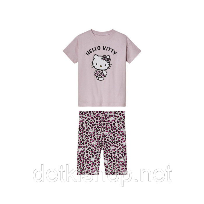 Піжама для дівчинки Hello Kitty дитячий комплект для дому футболка і шорти Lupilu