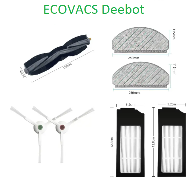 Набір максимальний для робота-пилососа Ecovacs Deebot Ozmo T10 + ( DBX33 ) X1 + ( DEX55 ) 1шт