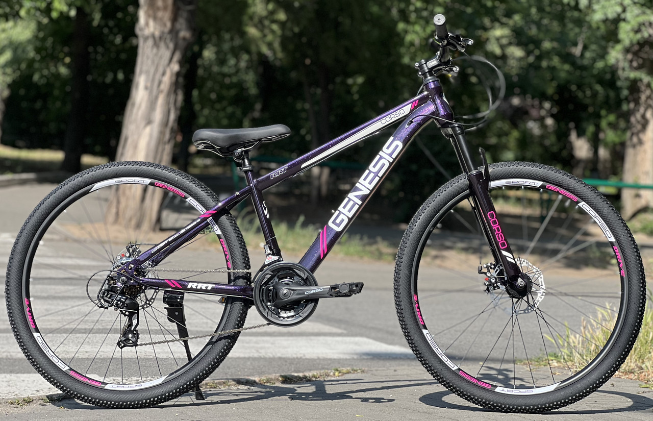 Велосипед гірський спортивний 27.5" Corso Genesis GS-27312 чорний на зріст 145-160 см, фото 1