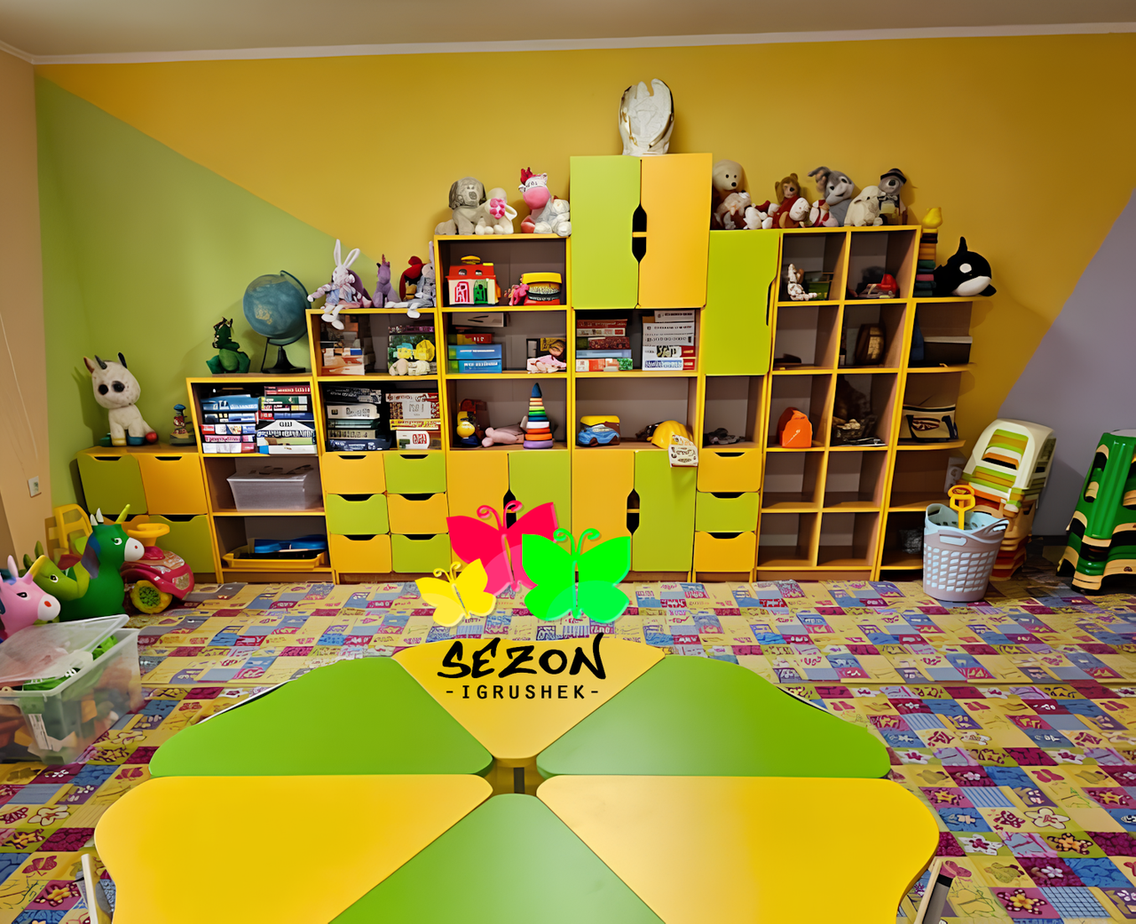 Навчальна стінка 1-8 секцій для НУШ, школи, садочка ST-259, фото 1