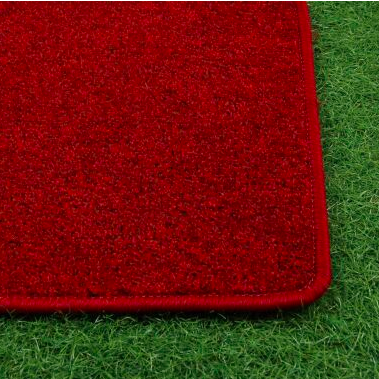 Ковролін однотонний червоний для спальні, дитячої та вітальні ширина 4 метра Malta 220, фото 1